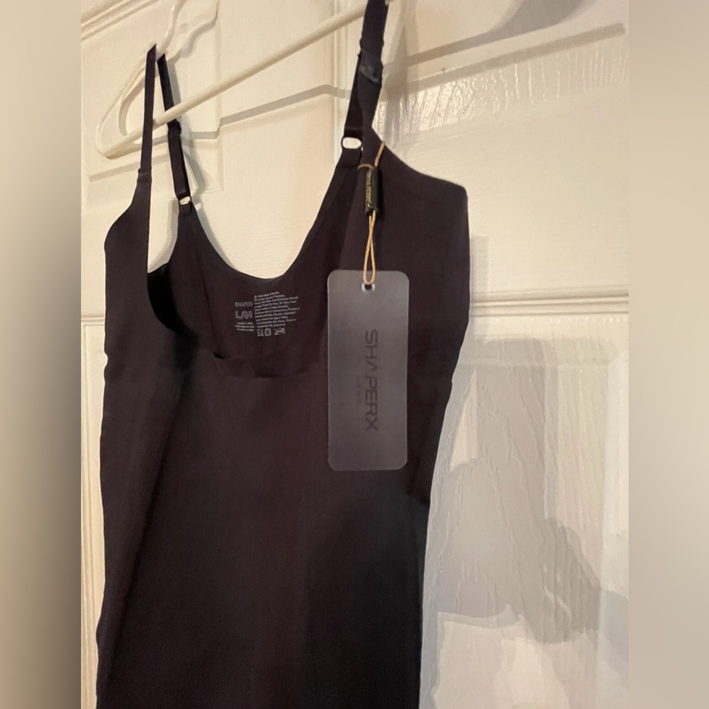 SHAPERX Fitness Women Black Top Yoga 1 piece Size Large L NWT - Picture 3 of 4